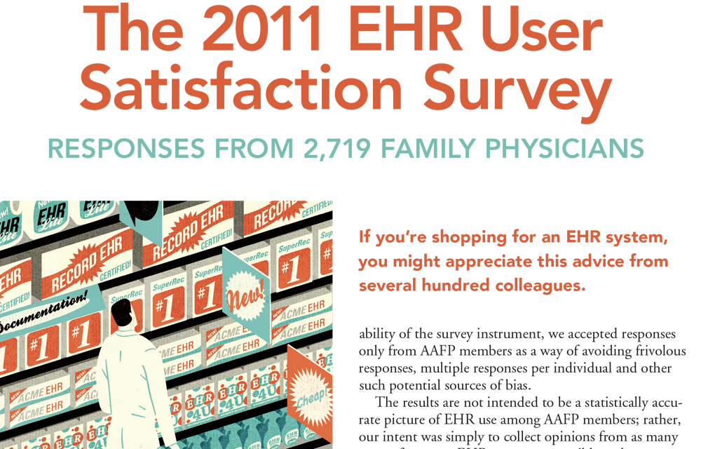 AAFP EHR User Satisfaction Survey Ranks Praxis EMR #1 Again