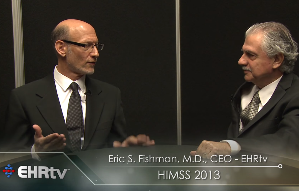 EHRtv's Dr. Eric Fishman interviews Praxis EMR's CEO and Founder Dr. Richard Low at HIMSS13.