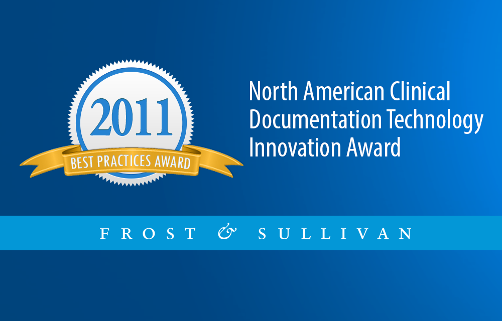 North American Technology Innovation Award in Clinical Documentation