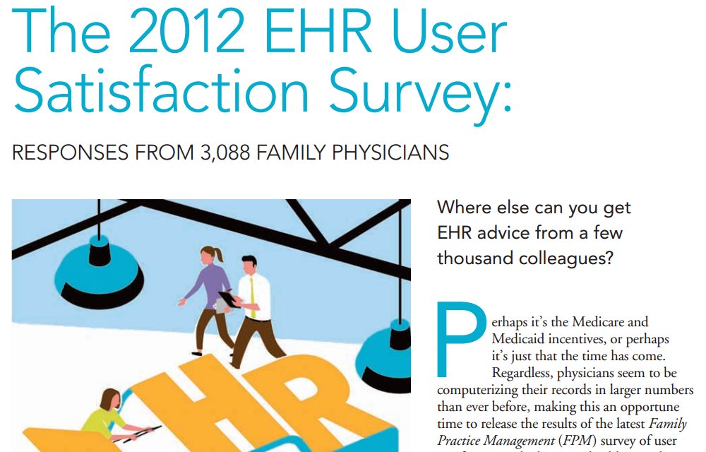 The American Academy of Family Physicians ranks Praxis EMR #1 EHR in Major Survey