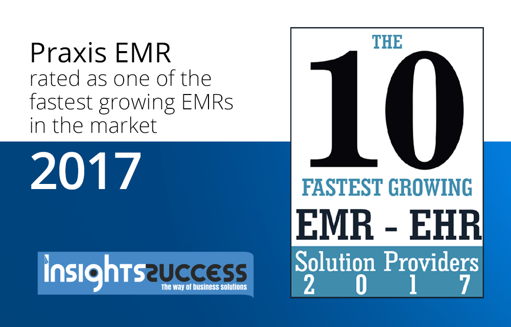 The 10 Fastest Growing EMR-EHR Solution Providers 2017.