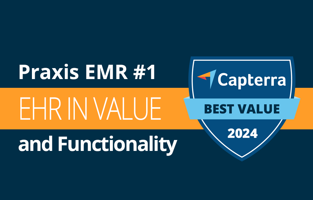 Software Advice rates Praxis #1 In Usability and User Recommended by Physician-Users - 2019-2024